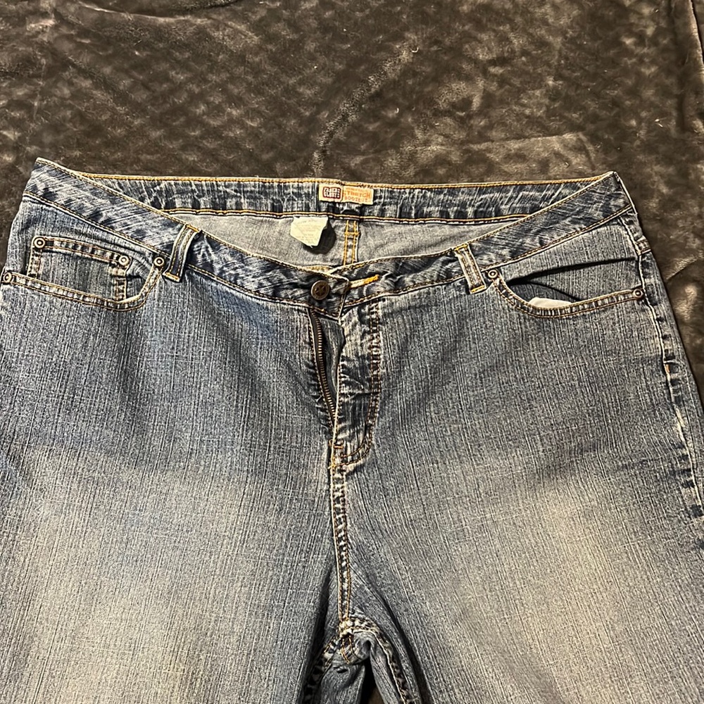 Faded glory women’s plus stretch bootcut jeans size 22W